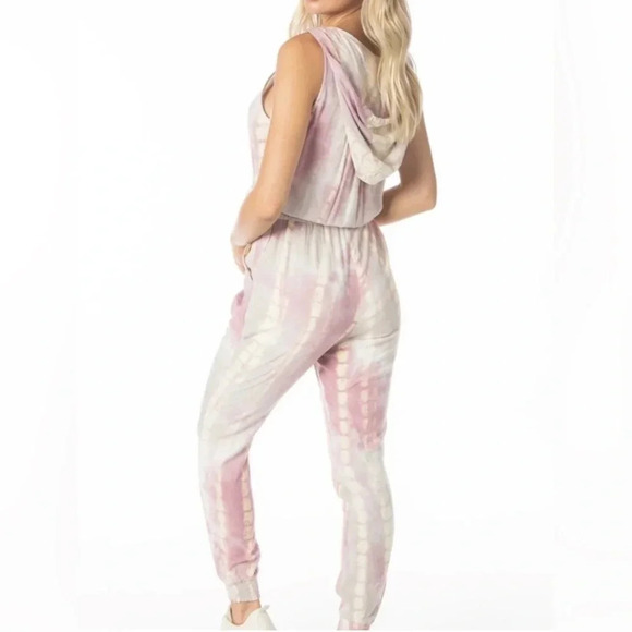 Blue Tie Dye Jumpsuit Spring - Picture 2 of 7